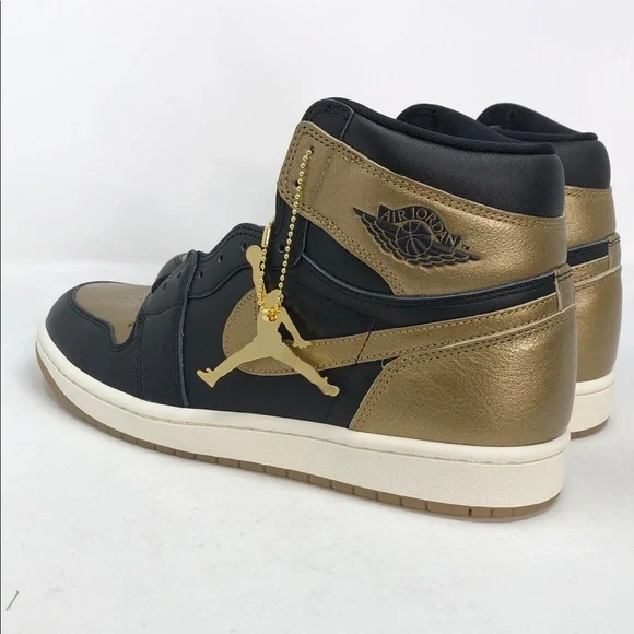 Nike Air Jordan 1 Retro High OG Black Metallic Gold D5485-071 - Size 10